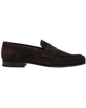 Church's Almond Toe Slip-On Loafers - Black