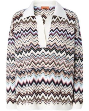 Missoni Zigzag-Knit Jumper - White
