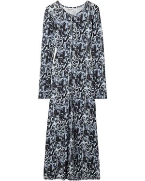 Proenza Schouler Atlas Printed Dress - Blue