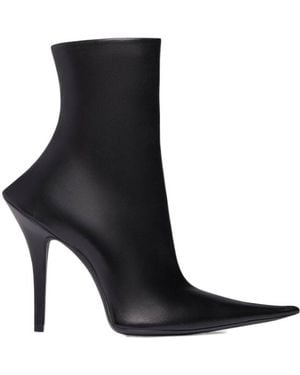 Balenciaga Witch Heeled Ankle Boots - Black