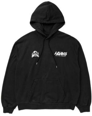 AllSaints Chromium Logo Hoodie - Black