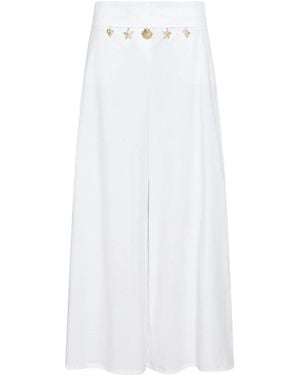 Marella Pocket Casual Trousers - White