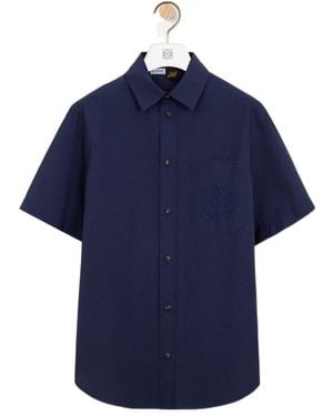 Loewe Short Sleeve Shirt - Blue