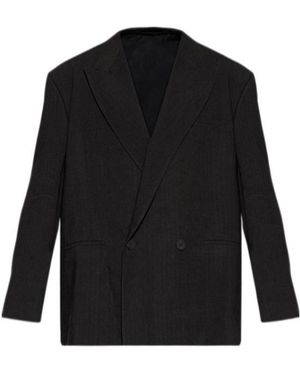Studio Nicholson Daburus Double-Breasted Blazer - Black