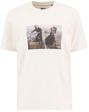 Barbour Printed Crewneck T-Shirt - White