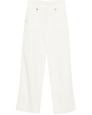 【24Cruise NEW】ERMANNO SCERVINO/ パラッツォパンツ / White Jeans | White Panel TrousersJeans | Ermanno Scervino