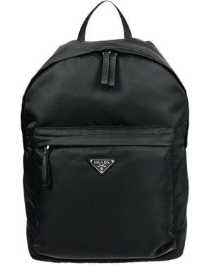 Prada Zippered Backpack - Black