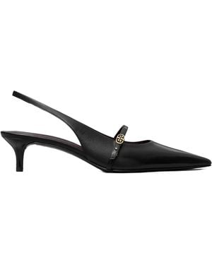 Tory Burch Double T Buckle Mary Jane Slingback Pumps - Multicolor