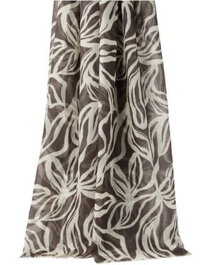 Brunello Cucinelli Floral-Print Scarf - Multicolor