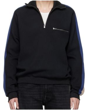 Maison Margiela Stripe-Detail Sweatshirt - Black