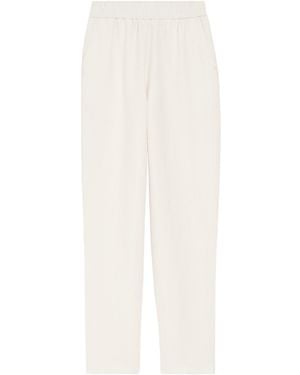 Ami Paris Ami Elastic-Waist Trousers - White