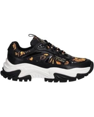 Versace Jeans Couture Lace-Up Trainers - Black