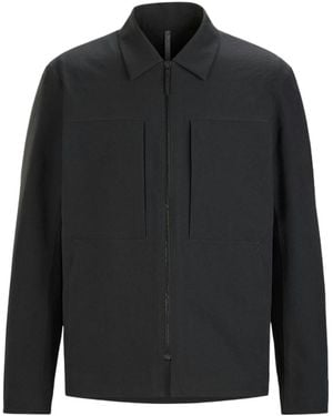 Veilance Arc'Teryx Zip Front Shirt Jacket - Black
