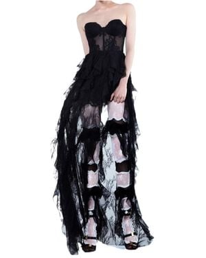 Aniye By Tamara Lace Maxi Dress - Black