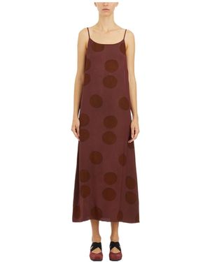 Uma Wang Sleeveless Dress - Brown