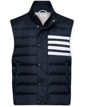 Thom Browne Four-Bar Downfill Gilet - Blue