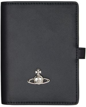 Vivienne Westwood Imitation Leather Passport Holder - Black