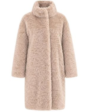 Herno Long-Sleeved Coat - Natural