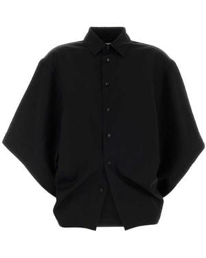Bottega Veneta Raglan Sleeved Shirt - Black