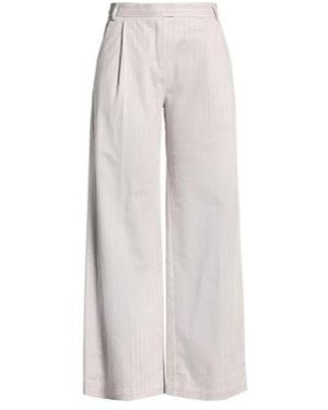 MAX&Co. Loose Striped Trousers - White