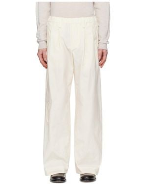 Homme Plissé Issey Miyake Pleated Casual Pants - White