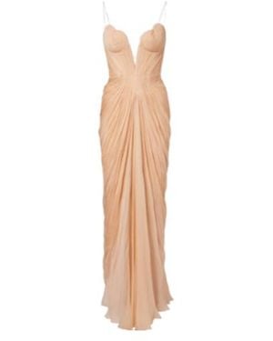 Maria Lucia Hohan Cecilia Draped Silk Gown - White