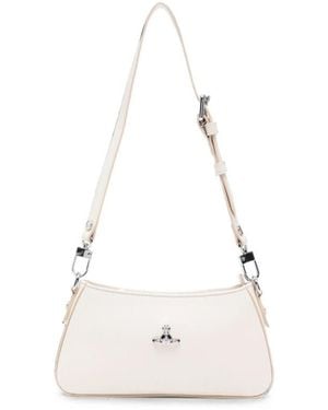Vivienne Westwood Tasha Zipped Shoulder Bag - White