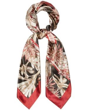 Marella Silk Satin Scarf - White