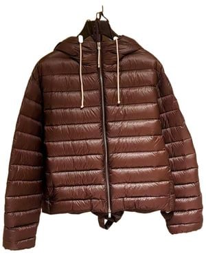 Jil Sander Hooded Down Jacket - Brown