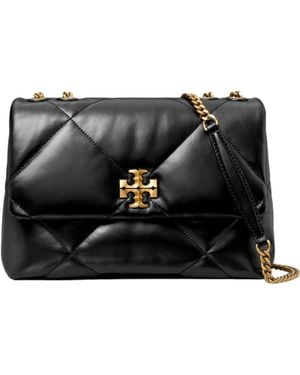 Tory Burch Kira Diamond Quilted Shoulder Bag - Black