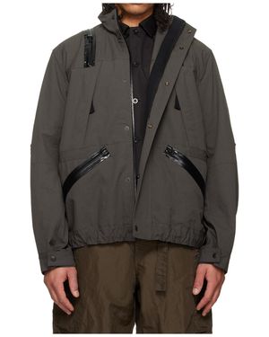 Sacai Windproof Short Jacket - Grey