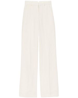 Ami Paris Concealed-Fastening Tailored Pants - White