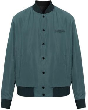 Balmain Long-Sleeve Casual Jacket - Green