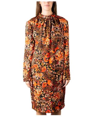 Dries Van Noten Logo Dress - Orange