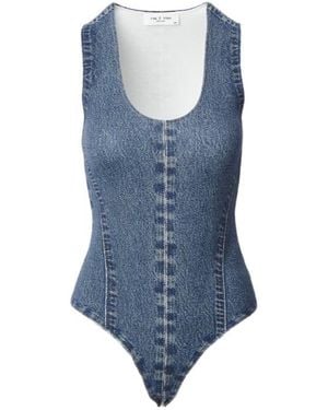 Rag & Bone Sleeveless Bodysuit - Blue