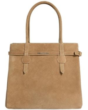 DSquared² Logo-Lettering Shopper Bag - Natural