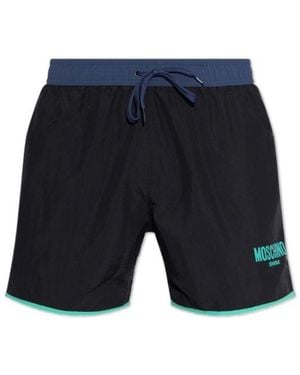 Moschino Drawstring Swim Trunks - Blue