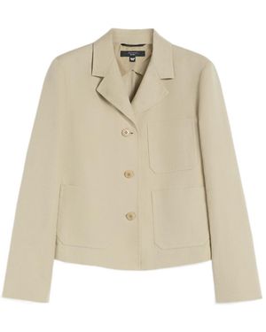 Weekend by Maxmara Single-Breasted Jacket - Natural