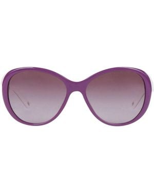 Dolce & Gabbana Solid-Color Fashion Sunglasses - Purple