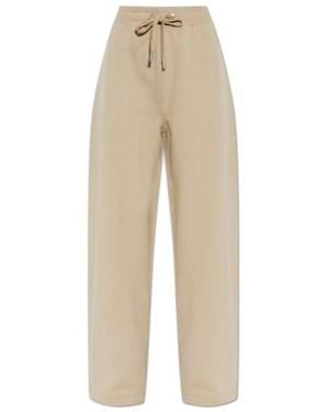 Ami Paris Ami Drawstring Straight Leg Joggers - Natural
