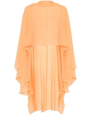 Ermanno Scervino Ruffled Cape - Orange