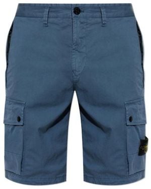 Stone Island Belt Loop Shorts - Blue