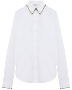 McQueen Embellished Cotton Shirt - White
