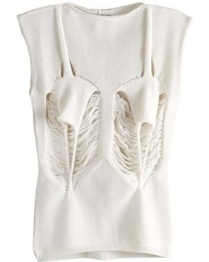 Rick Owens Concordians Runway Tanja Top - White
