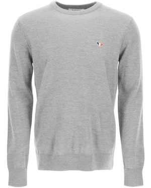 Maison Kitsuné Logo Jumper - Grey