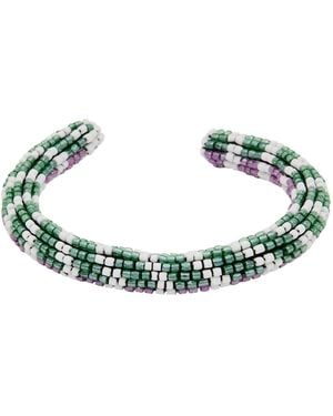 Isabel Marant Woven Beaded Bracelet - Green