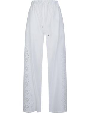 Patrizia Pepe Wide Leg Pant - White