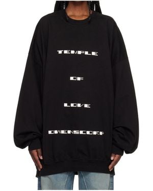 Rick Owens Crew Neck Sweatshirt - Black