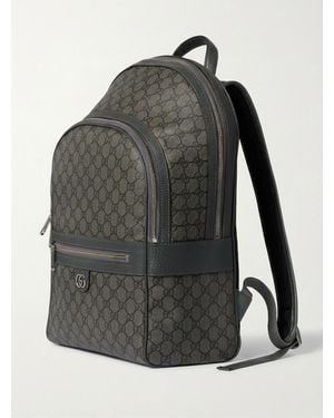 Gucci Ophidia Monogrammed Medium Backpack - Grey