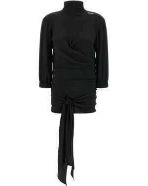 The Attico Waistbanded Blouse - Black
